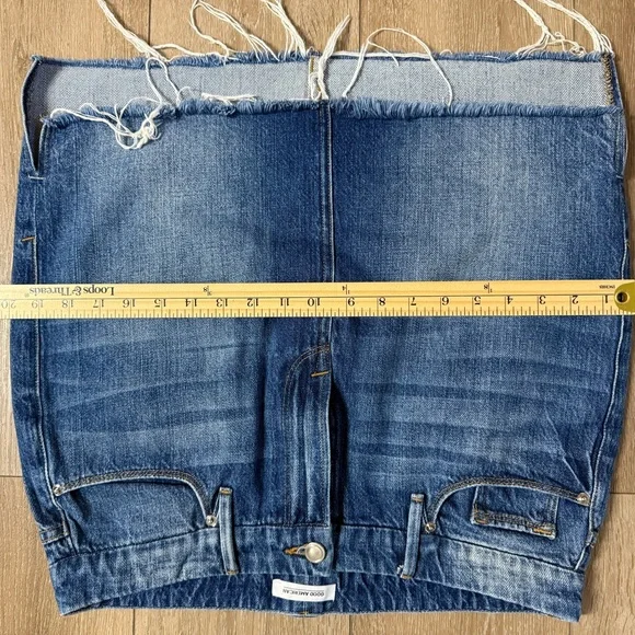 Good American Blue Denim Mini Skirt - Picture 11 of 11